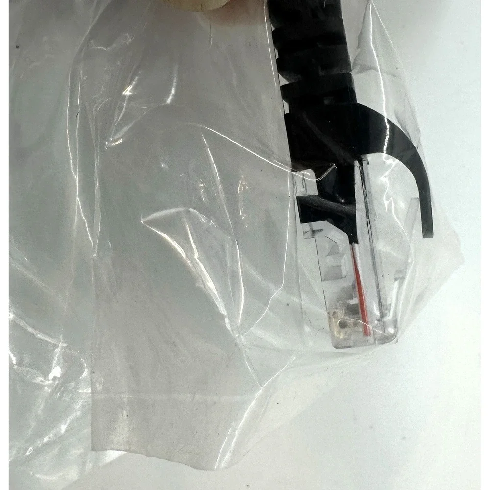 Lot of 7 Toast Cat5e Ethernet Cables 1FT Black Patch Cords – MNP601 – NEW